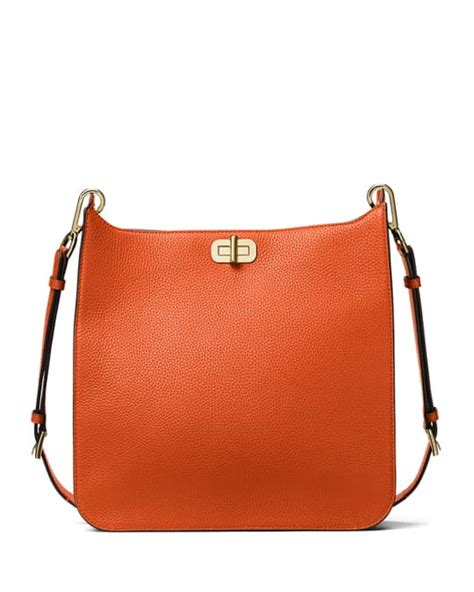 michael michael kors sullivan large leather messenger bag|michael kors small messenger bag.